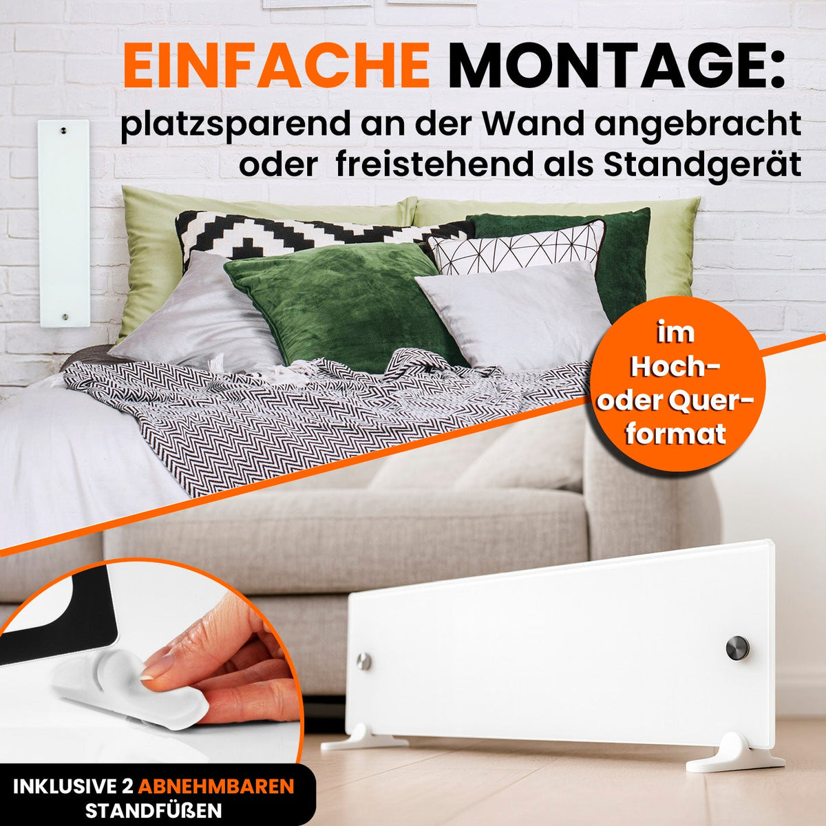 Tonis Schimmelschock – Darstellung der Wandmontage und Aufstellung